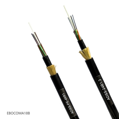 ADSS Cable Single Mode SM G652D Double jacket PE/AT 4 to 144 core Span 100 to 1000 Outdoor Aerial Fiber Optic Cable ADSS