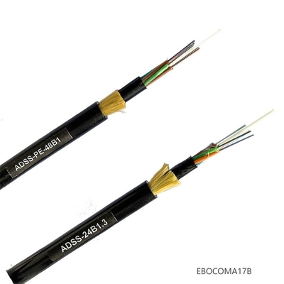 ADSS Cable Single Mode SM G652D Double jacket PE/AT 4 to 144 core Span 100 to 1000 Outdoor Aerial Fiber Optic Cable ADSS