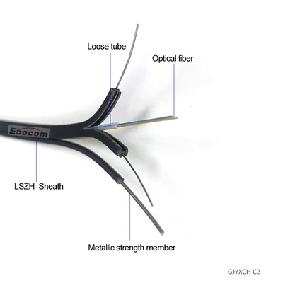 GJYXCH ftth fiber optic cable multicore 4 core optical drop cable LSZH jacket G652Doutdoor Internet high speed low loss
