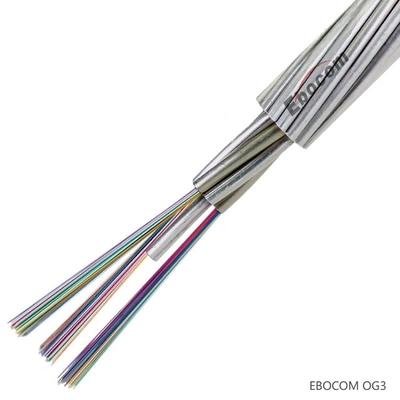 High Tensile OPGW Fiber Optic Cable Aluminium Clad Stainless Steel Tube Armored networking communication