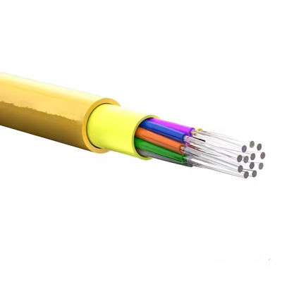 Indoor Colored Optical Fiber Cable gjfjv 2 4 12 24 Core SM MM G652D G657A1 OM3
