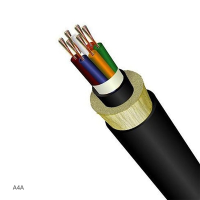 Cable de fibra óptica ADSS al aire libre 24 núcleo SM G652D de 50 de doble chaqueta baja pérdida alta velocidad