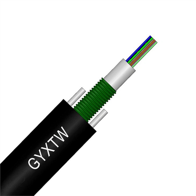 Cable de fibra óptica blindado GYXTW para exteriores Modo único 2-24 Construcción de conductos de núcleo G652D
