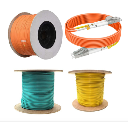 2.0 3,0 mm Cable de fibra óptica para interiores con LSZH o PVC 0,9 mm de fibra tampón apretada para cordones de parche SM OM1 OM2 OM3 OM4