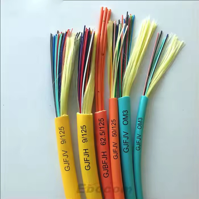 Alta resistencia GJFJV GJFJH Cables ópticos interiores 2-144 núcleos Modo único G652D para redes