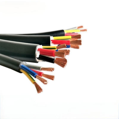 Cables eléctricos RVV Cables de alimentación de cables multiconductores 2 3 4 5 núcleo 0,75 1 1,5 2,5 4 6 mm
