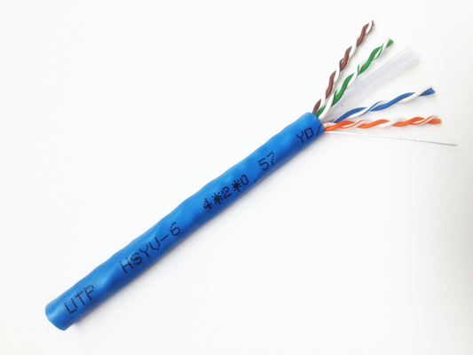 CAT-6a FTP UTP CAT6 Lan Cable CAT 6 24AWG alambre de cobre enlazado para el puerto de interruptor