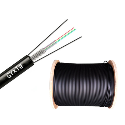 Cable de fibra óptica monomodo GYXTW de 4 núcleos G652D, estándar, con cinta de acero blindada, alta resistencia a la tracción para proyectos de telecomunicaciones al aire libre