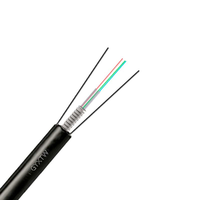 G652D GYXTW Cable de fibra óptica para exteriores de 48 núcleos, estructura de bloqueo de agua, refuerzo de alambre de acero, cubierta de PE para red troncal