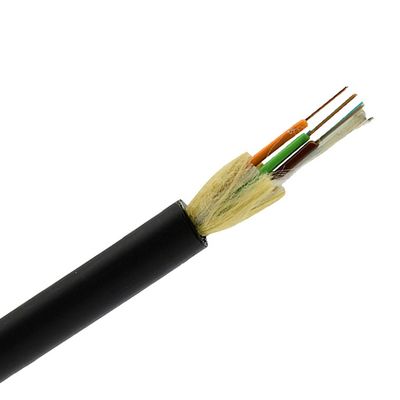Cable aéreo autoportante ADSS 24 núcleo de modo único para 100m Span con chaqueta de PE
