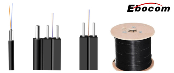 Cable de caída GJYXFCH sin metal para exteriores, 1-4 núcleos, G652D G657A1 G657A2, para comunicación FTTH
