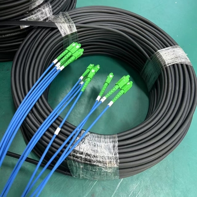 Latiguillo de cable de bajada FTTH G657A1 de 1 núcleo pre-conectado con conectores SC UPC APC 50M 100M