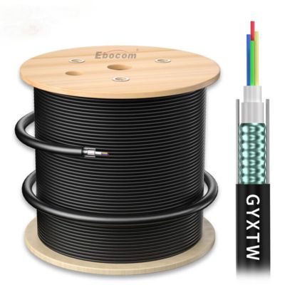 GYXTW 12 Core OM3 Multimode Cable de fibra óptica exterior para redes de alta velocidad
