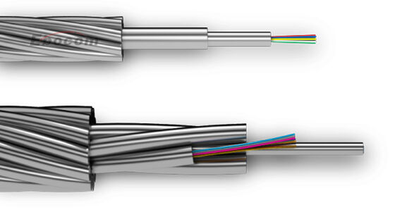 OPGW 72B1-150 Cable de tierra aéreo 72 96 144 núcleo para la torre 220KV 110KV comunicación