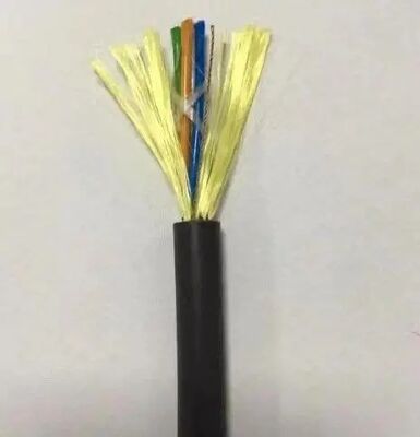 Cable de fibra óptica ADSS de 72 núcleos y una sola cubierta para uso en tramos de 100M