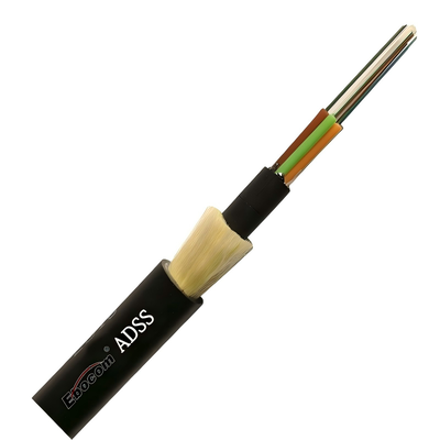 72 Core ADSS Fiber Optic Cable Double Jacket With Aramid Yarn Reinforced