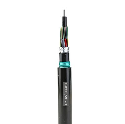48/96/144 Core GYTA53 Cable de fibra blindado conducto subterráneo de trabajo pesado y enterrado